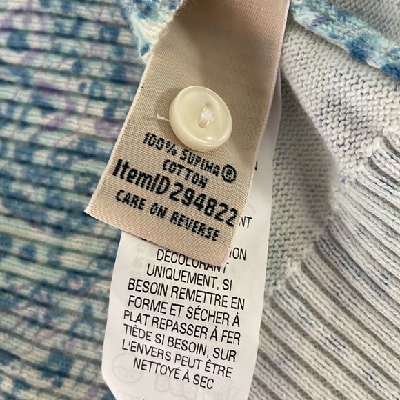 🌼 3/$18.!NWOT LL Bean supima cotton cardigan size S - Picture 6 of 9